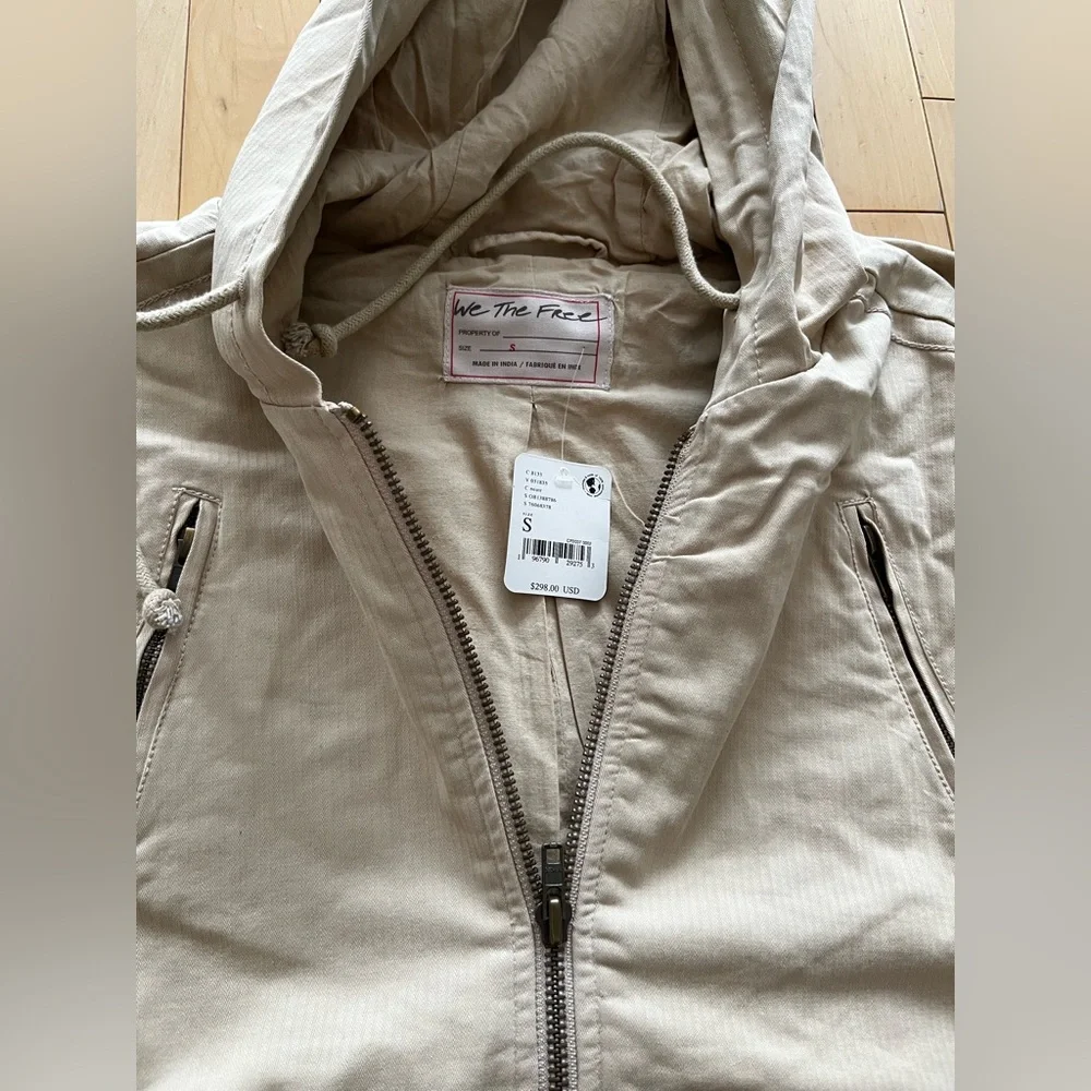 Free People Golden Quills Military Parka with Embroidered Sleeves - Picture 9 of 16